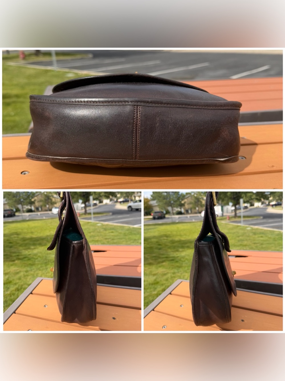 Vintage Coach Crescent 9235 Mocha Brown Pre-Creed 1970s NYC - Picture 4 of 16